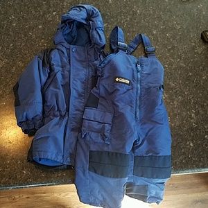 Columbia boys 3t jacket & snowpant bibs